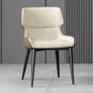 Dining Room Upholstered Side Chair Home Faux Leather Dining Chair Beige 1 Piece Clearhalo 'Dining Chairs' 'Dining Tables & Seating' 'dining_chair' 'furn' 'furn_dining_chair' 'Furniture' 'Kitchen & Dining Furniture' 6576095