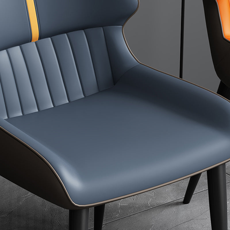 Dining Room Upholstered Side Chair Home Faux Leather Dining Chair Clearhalo 'Dining Chairs' 'Dining Tables & Seating' 'dining_chair' 'furn' 'furn_dining_chair' 'Furniture' 'Kitchen & Dining Furniture' 6576097