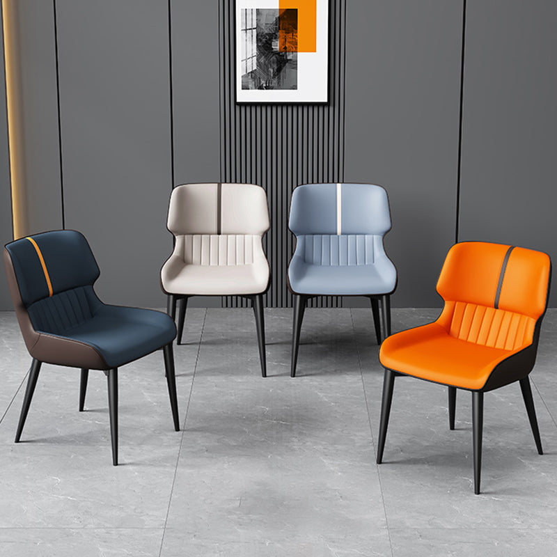 Dining Room Upholstered Side Chair Home Faux Leather Dining Chair Clearhalo 'Dining Chairs' 'Dining Tables & Seating' 'dining_chair' 'furn' 'furn_dining_chair' 'Furniture' 'Kitchen & Dining Furniture' 6576105
