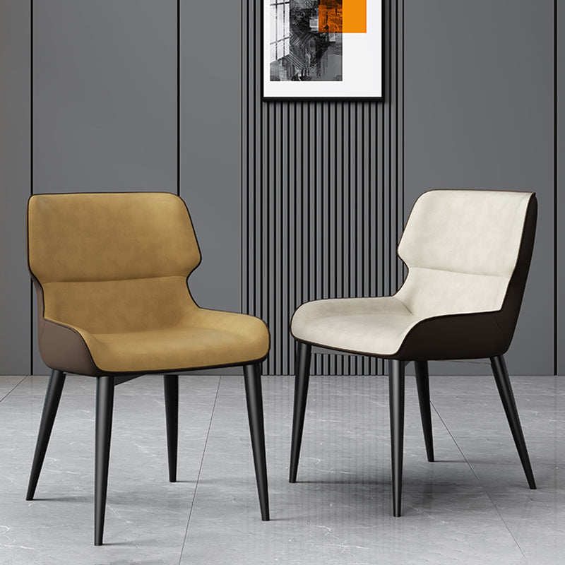 Dining Room Upholstered Side Chair Home Faux Leather Dining Chair Clearhalo 'Dining Chairs' 'Dining Tables & Seating' 'dining_chair' 'furn' 'furn_dining_chair' 'Furniture' 'Kitchen & Dining Furniture' 6576110