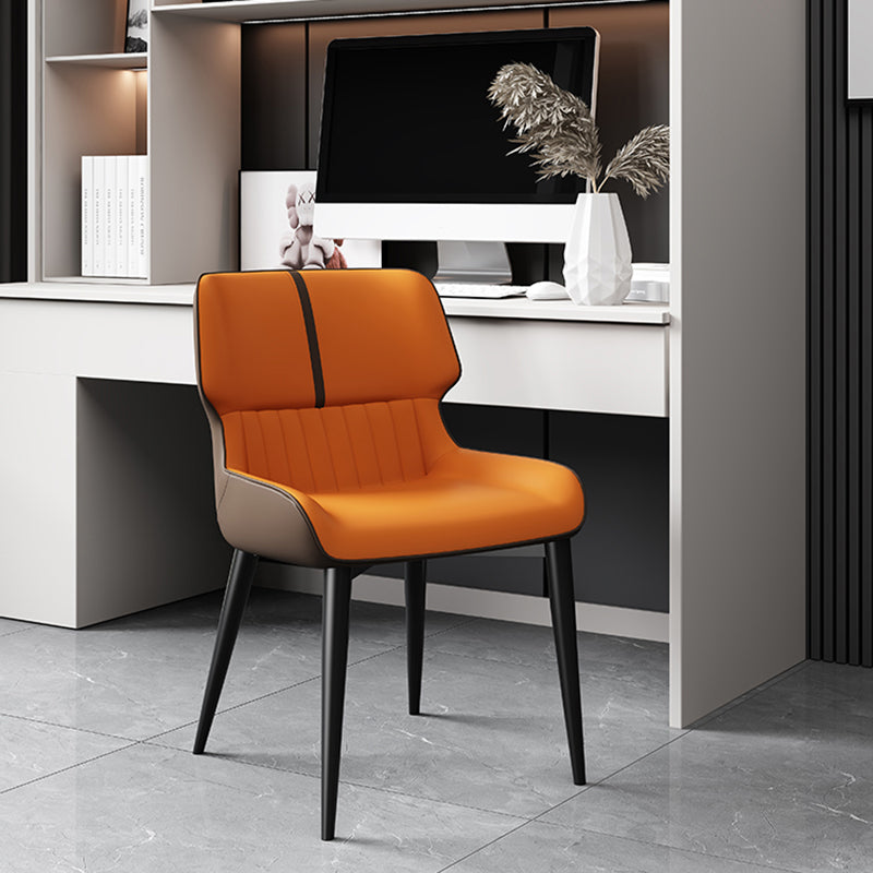Dining Room Upholstered Side Chair Home Faux Leather Dining Chair Clearhalo 'Dining Chairs' 'Dining Tables & Seating' 'dining_chair' 'furn' 'furn_dining_chair' 'Furniture' 'Kitchen & Dining Furniture' 6576114