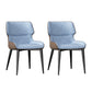 Dining Room Upholstered Side Chair Home Faux Leather Dining Chair Blue 2 Piece Set Clearhalo 'Dining Chairs' 'Dining Tables & Seating' 'dining_chair' 'furn' 'furn_dining_chair' 'Furniture' 'Kitchen & Dining Furniture' 6576116