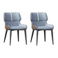 Dining Room Upholstered Side Chair Home Faux Leather Dining Chair Light Blue 2 Piece Set Clearhalo 'Dining Chairs' 'Dining Tables & Seating' 'dining_chair' 'furn' 'furn_dining_chair' 'Furniture' 'Kitchen & Dining Furniture' 6576121