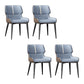 Dining Room Upholstered Side Chair Home Faux Leather Dining Chair Light Blue 4 Piece Set Clearhalo 'Dining Chairs' 'Dining Tables & Seating' 'dining_chair' 'furn' 'furn_dining_chair' 'Furniture' 'Kitchen & Dining Furniture' 6576122