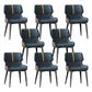 Dining Room Upholstered Side Chair Home Faux Leather Dining Chair Dark Blue 8 Piece Set Clearhalo 'Dining Chairs' 'Dining Tables & Seating' 'dining_chair' 'furn' 'furn_dining_chair' 'Furniture' 'Kitchen & Dining Furniture' 6576129
