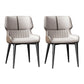 Dining Room Upholstered Side Chair Home Faux Leather Dining Chair Off-White 2 Piece Set Clearhalo 'Dining Chairs' 'Dining Tables & Seating' 'dining_chair' 'furn' 'furn_dining_chair' 'Furniture' 'Kitchen & Dining Furniture' 6576131