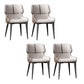 Dining Room Upholstered Side Chair Home Faux Leather Dining Chair Off-White 4 Piece Set Clearhalo 'Dining Chairs' 'Dining Tables & Seating' 'dining_chair' 'furn' 'furn_dining_chair' 'Furniture' 'Kitchen & Dining Furniture' 6576132