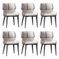 Dining Room Upholstered Side Chair Home Faux Leather Dining Chair Off-White 6 Piece Set Clearhalo 'Dining Chairs' 'Dining Tables & Seating' 'dining_chair' 'furn' 'furn_dining_chair' 'Furniture' 'Kitchen & Dining Furniture' 6576133