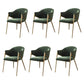 Glam Indoor Upholstered Dining Chair Gold Legs Parsons Arm Chair Green 6 Piece Set Clearhalo 'Dining Chairs' 'Dining Tables & Seating' 'dining_chair' 'furn' 'furn_dining_chair' 'Furniture' 'Kitchen & Dining Furniture' 6576155