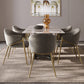 Glam Indoor Upholstered Dining Chair Gold Legs Parsons Arm Chair Clearhalo 'Dining Chairs' 'Dining Tables & Seating' 'dining_chair' 'furn' 'furn_dining_chair' 'Furniture' 'Kitchen & Dining Furniture' 6576162