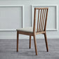 Contemporary Solid Wood Side Chair Kitchen Slat Back Armless Chair