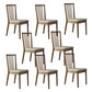 Contemporary Solid Wood Side Chair Kitchen Slat Back Armless Chair