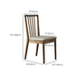 Contemporary Solid Wood Side Chair Kitchen Slat Back Armless Chair
