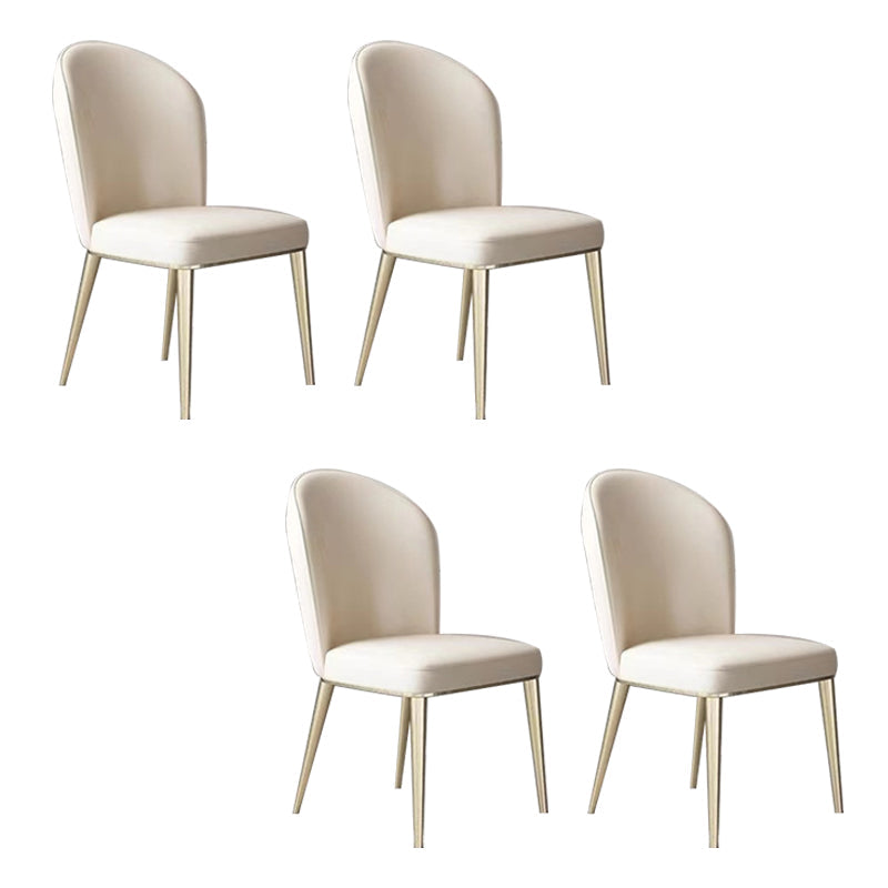 Sala da pranzo glam parsons sedia gambe in metallo sedia imbottita in pelle finta