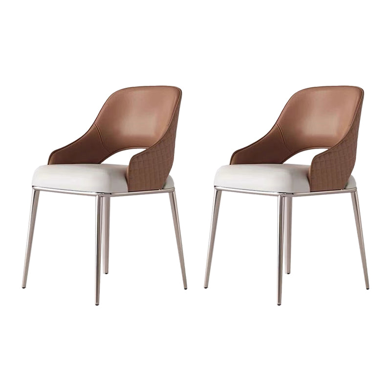 ダイニングルームグラマーサイドチェアフェイクレザーチェア付き布張り