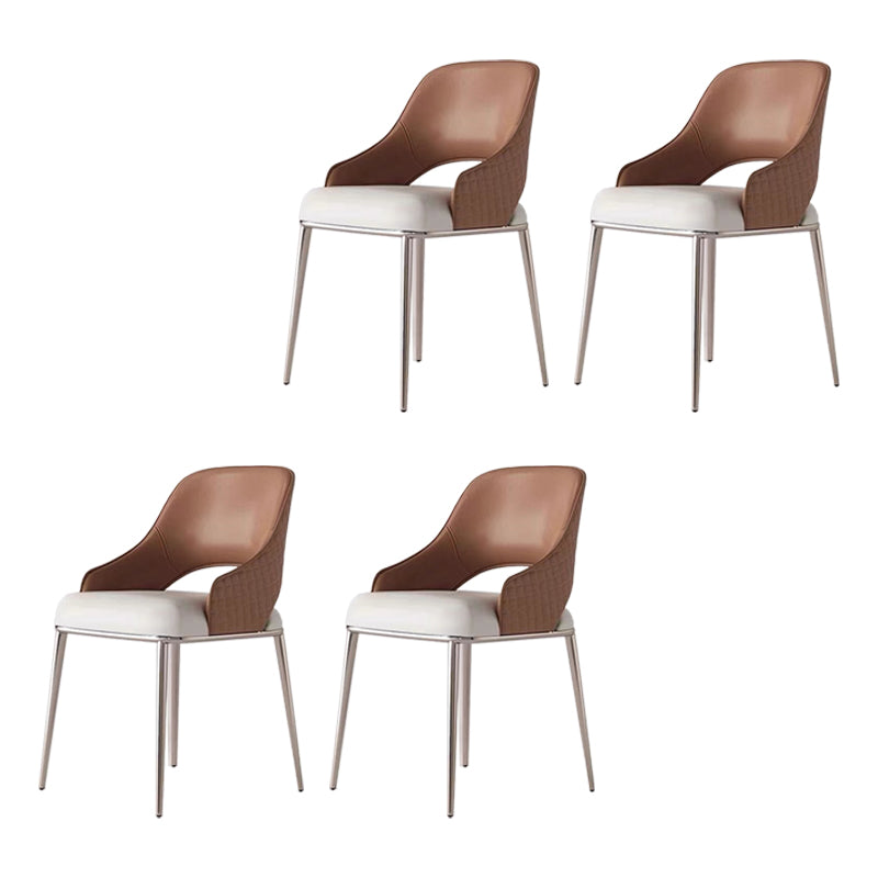 ダイニングルームグラマーサイドチェアフェイクレザーチェア付き布張り