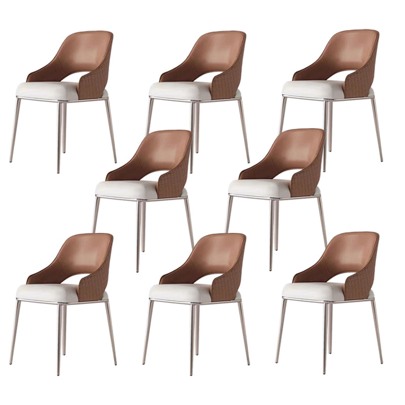 ダイニングルームグラマーサイドチェアフェイクレザーチェア付き布張り