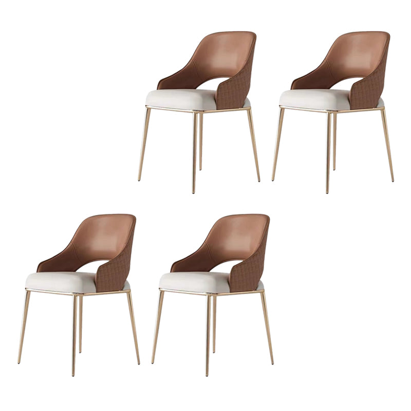 ダイニングルームグラマーサイドチェアフェイクレザーチェア付き布張り