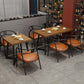 Industrial Double Pedestal Dining Table Wood Table for Cafe Bar Clearhalo 'Dining Tables & Seating' 'Dining Tables' 'dining_table' 'furn' 'furn_dining_table' 'Furniture' 'Kitchen & Dining Furniture' 6576274
