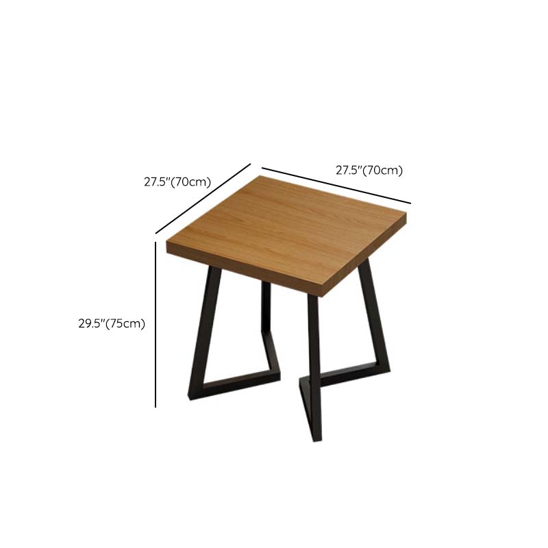 Industrial Double Pedestal Dining Table Wood Table for Cafe Bar Clearhalo 'Dining Tables & Seating' 'Dining Tables' 'dining_table' 'furn' 'furn_dining_table' 'Furniture' 'Kitchen & Dining Furniture' 6576283