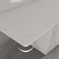Modern Style Sintered Stone Dining Table Rectangle Table with Metal Legs for Home Use