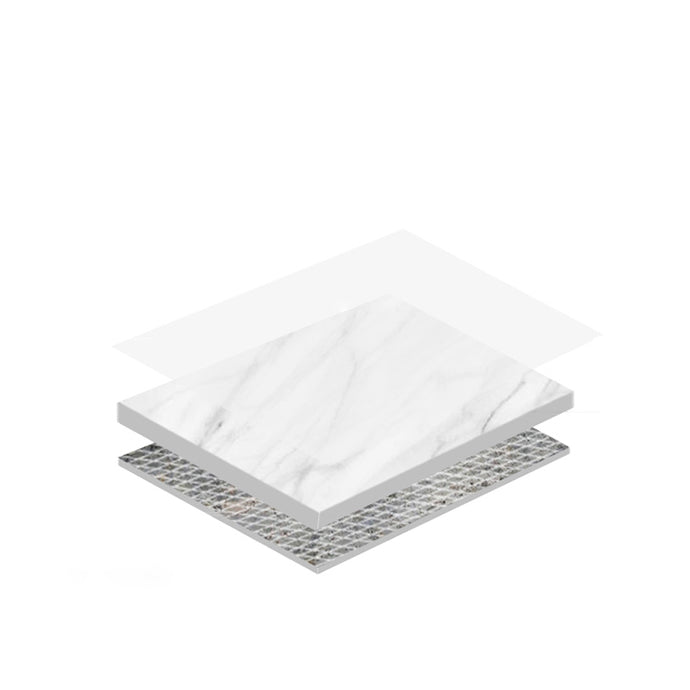 Glam Rectangle Console Table Antique Finish Console Sofa Table in Marble