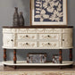 Tavolo da console di Victoria Half Moon Tavolo da divano console per Hall