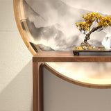 Tavolo da console a rettangolo in legno massiccio Base 33,46 "TABELLO FINE ALTA