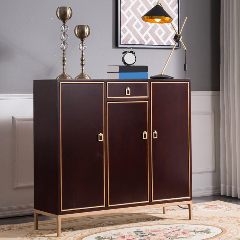 Tavolo da buffet moderno Scheda laterale in legno massiccio con armadi e cassetti