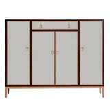 Tavolo da buffet moderno Scheda laterale in legno massiccio con armadi e cassetti