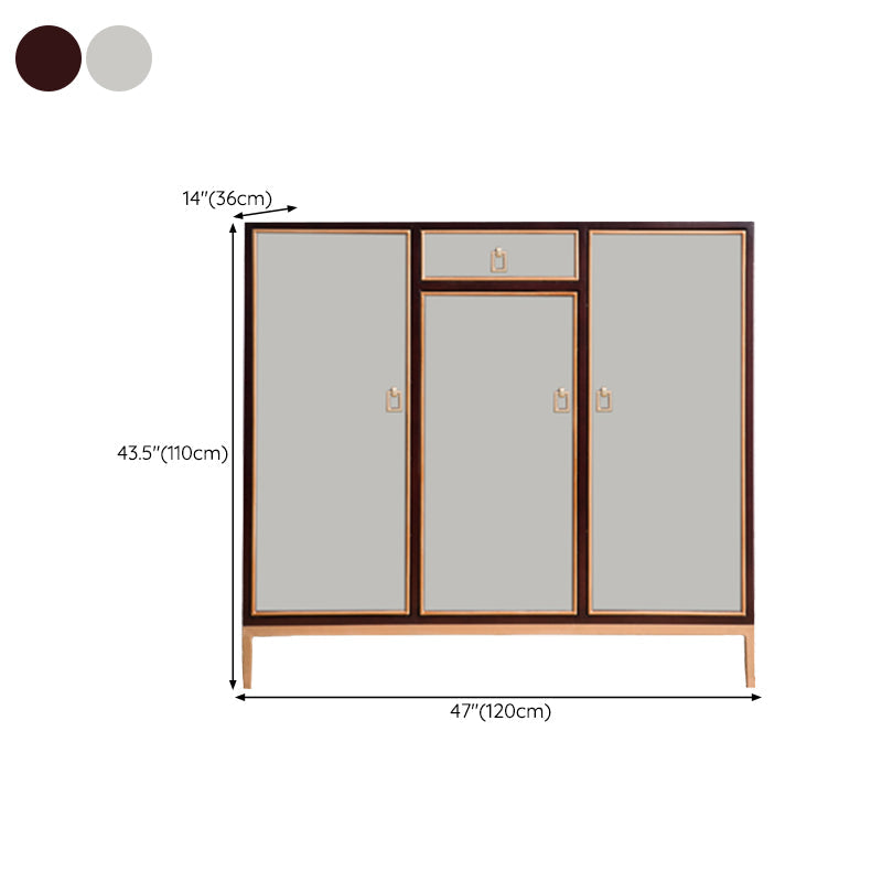 Tavolo da buffet moderno Scheda laterale in legno massiccio con armadi e cassetti