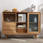 Tabella a buffet in legno massiccio Sideboard moderna con armadi e cassetti
