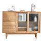 Tabella a buffet in legno massiccio Sideboard moderna con armadi e cassetti