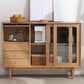 Tabella a buffet in legno massiccio Sideboard moderna con armadi e cassetti