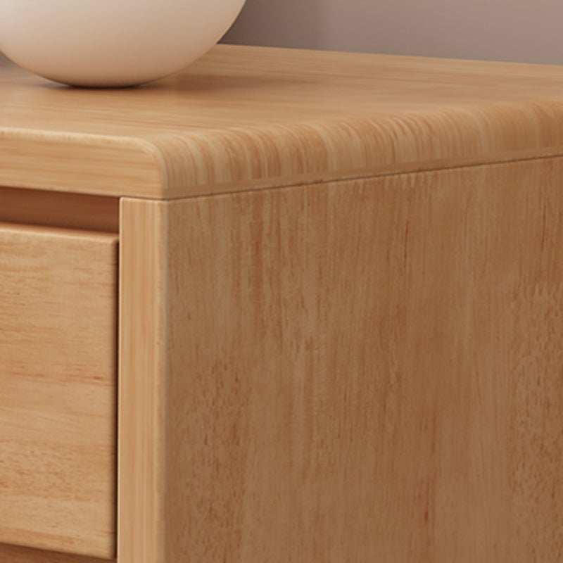 Mesa de buffet de madera sólida Modern de 31.5 pulgadas de 31.5 pulgadas con gabinete y cajones