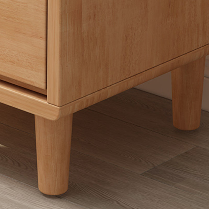 Mesa de buffet de madera sólida Modern de 31.5 pulgadas de 31.5 pulgadas con gabinete y cajones