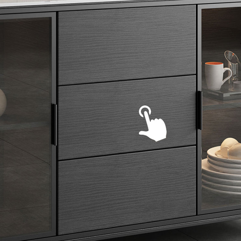 Tavolo a buffet in pietra moderna scheda laterale in stile moderno con cassetti e armadi
