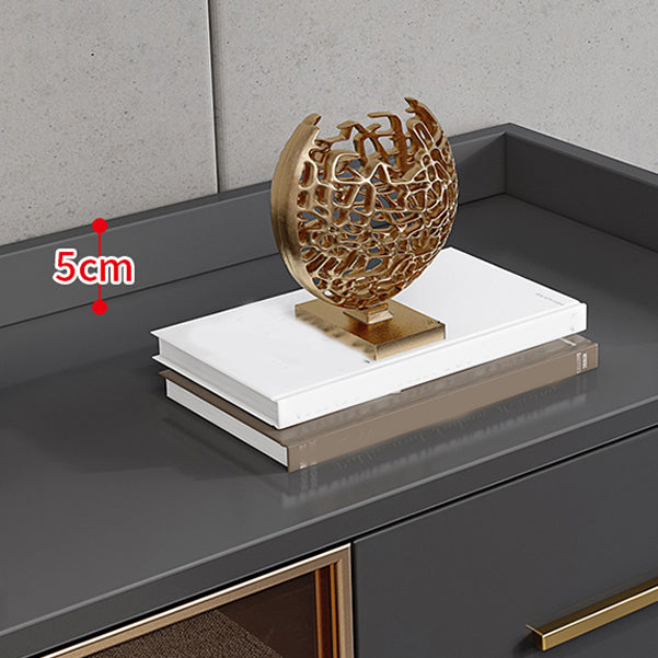 Mesa de buffet de madera tabla lateral de estilo glamoroso con gabinete y cajones