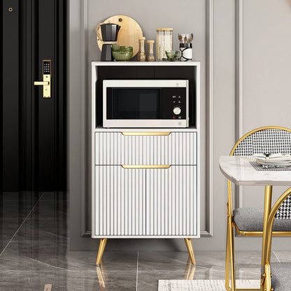 Tavolo da buffet in pietra moderna scheda laterale in stile moderno con armadi e cassetti