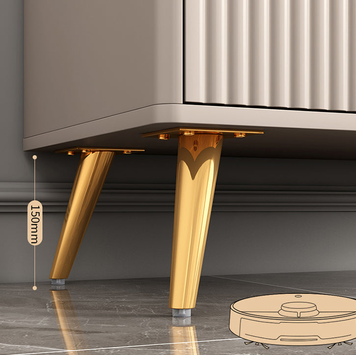 Tavolo da buffet in pietra moderna scheda laterale in stile moderno con armadi e cassetti