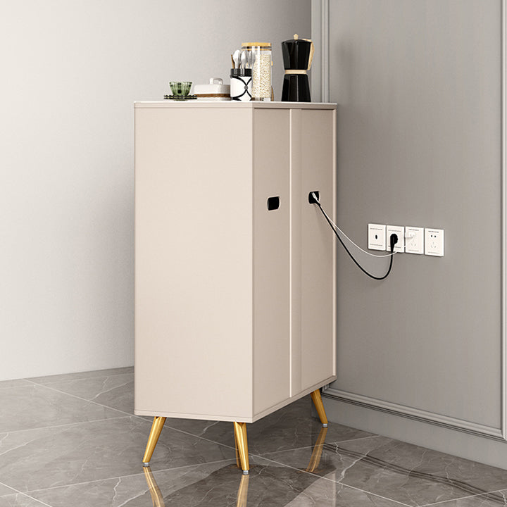 Tavolo da buffet in pietra moderna scheda laterale in stile moderno con armadi e cassetti