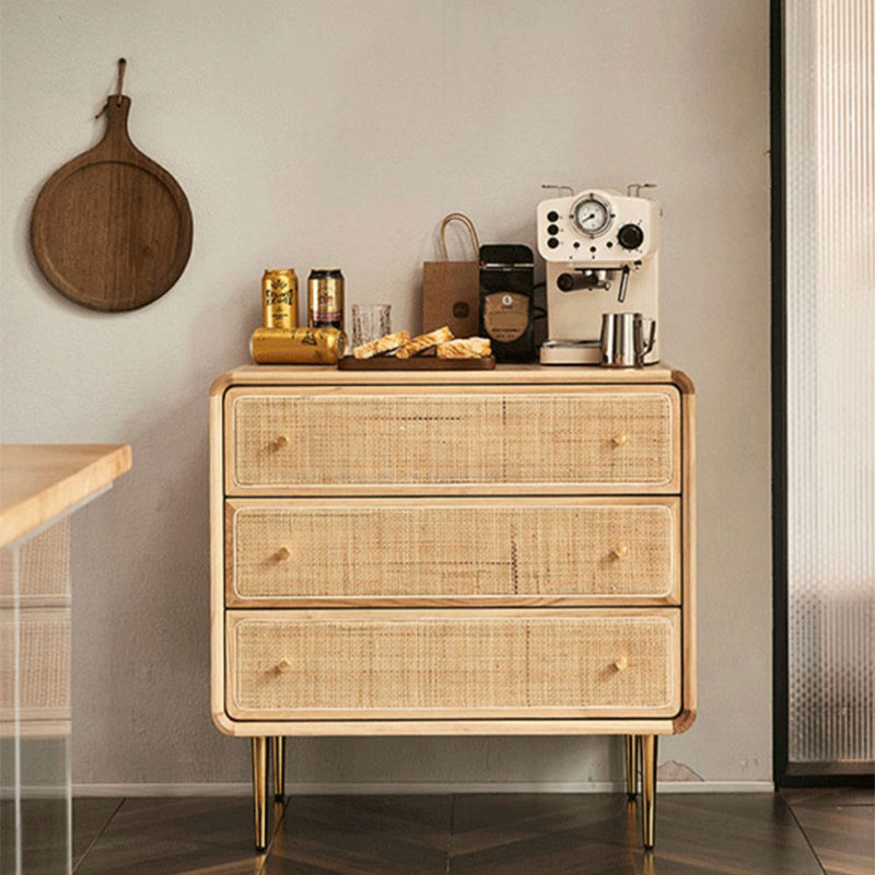Solid Wood Buffet Table Modern Style Side Board with Drawers 31"L x 20"W x 31"H Clearhalo 'buffet_sideboard' 'Buffets & Sideboards' 'furn' 'furn_buffet_sideboard' 'Furniture' 'Kitchen & Dining Furniture' 6579066