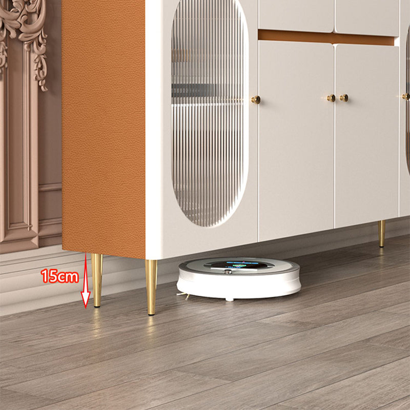 引き出し付きベージュダイニングビュッフェグラムサイドボードキャビネット用キッチン用