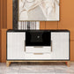 2-Door Sideboard Cabinet with Drawers Glam Buffet Sideboard for Home