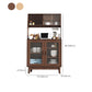 Contemporary Sideboard Buffet Rubberwood Solid Wood Dining Server Clearhalo 'buffet_sideboard' 'Buffets & Sideboards' 'furn' 'furn_buffet_sideboard' 'Furniture' 'Kitchen & Dining Furniture' 6579259
