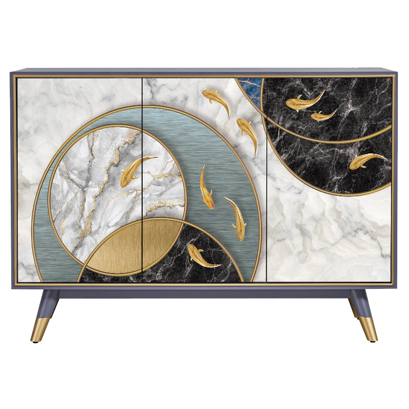 Contemporary Buffet Sideboard Solid Wood Buffet Server for Kitchen Clearhalo 'buffet_sideboard' 'Buffets & Sideboards' 'furn' 'furn_buffet_sideboard' 'Furniture' 'Kitchen & Dining Furniture' 6579284