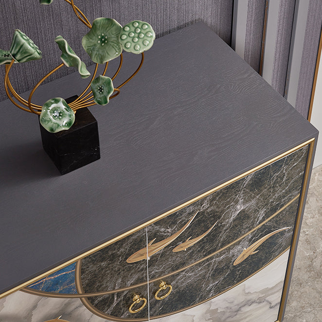 Contemporary Buffet Sideboard Solid Wood Buffet Server for Kitchen Clearhalo 'buffet_sideboard' 'Buffets & Sideboards' 'furn' 'furn_buffet_sideboard' 'Furniture' 'Kitchen & Dining Furniture' 6579286