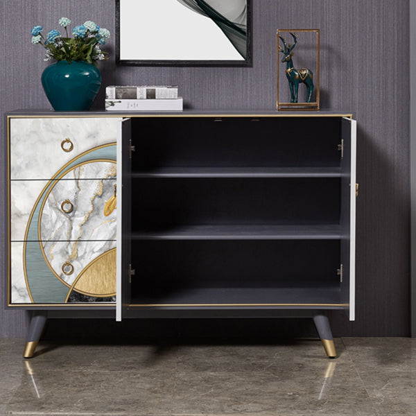 Contemporary Buffet Sideboard Solid Wood Buffet Server for Kitchen Clearhalo 'buffet_sideboard' 'Buffets & Sideboards' 'furn' 'furn_buffet_sideboard' 'Furniture' 'Kitchen & Dining Furniture' 6579290