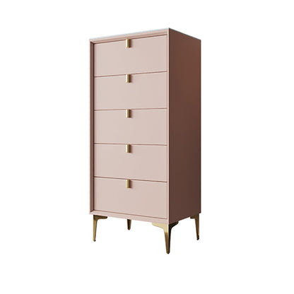 Tavolo da sideboard in legno massiccio rosa Server da pranzo moderno con cassetti