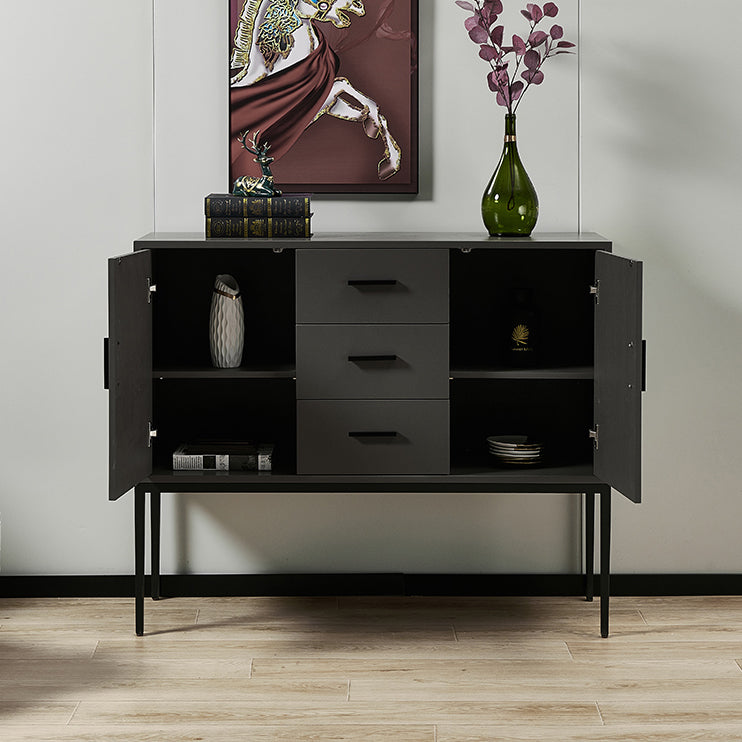 Moderno server a buffet in legno a buffet grigio per sala da pranzo